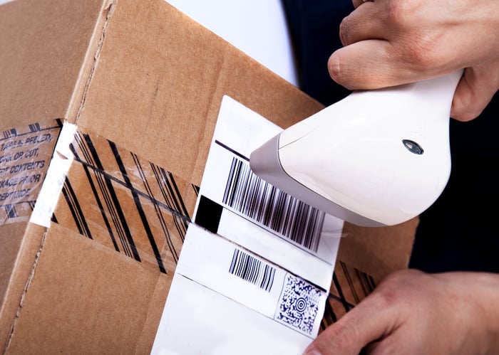 business labeling in the warehouse